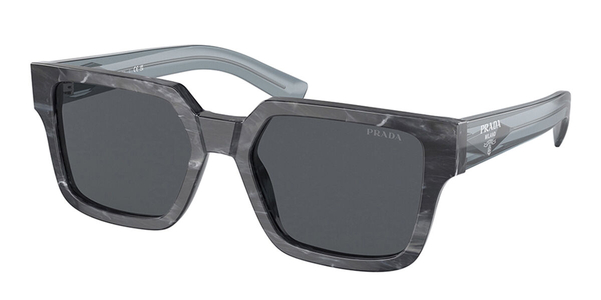 Image of Prada PR 03ZSF Asian Fit 13F07T Óculos de Sol Cinzas Masculino PRT