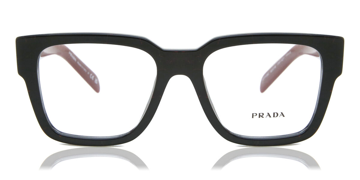 Image of Prada PR 08ZV 11F1O1 Óculos de Grau Pretos Masculino PRT