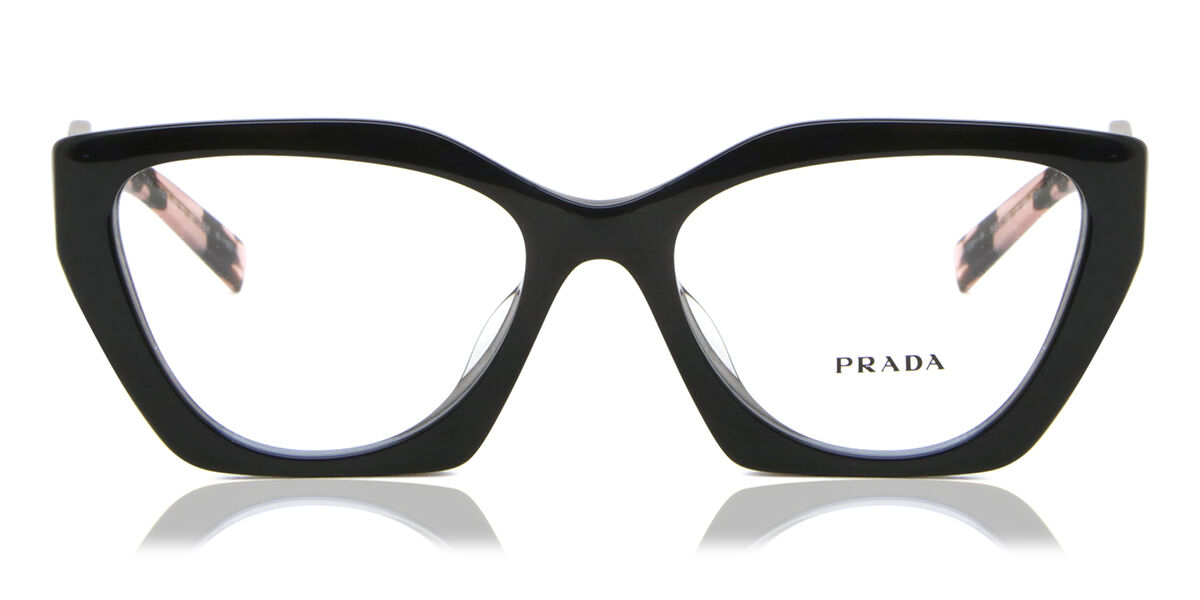 Image of Prada PR 09YVF Asian Fit 21B1O1 Óculos de Grau Pretos Feminino PRT