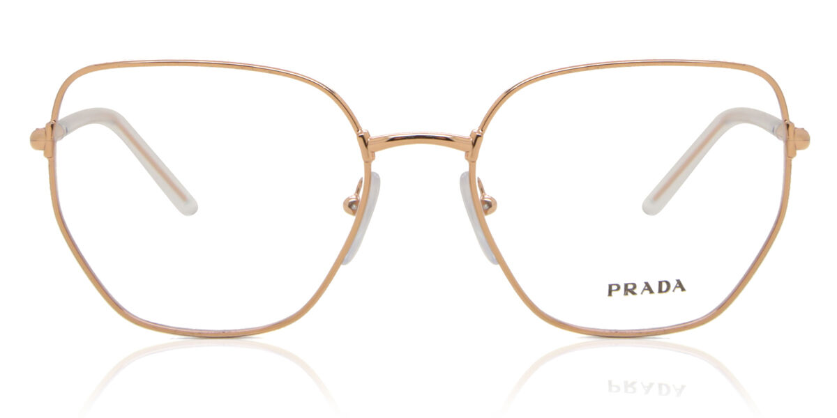 Image of Prada PR 10XVF Asian Fit 1AB1O1 Óculos de Grau Pretos Feminino PRT