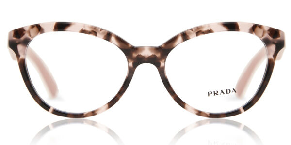 Image of Prada PR 11RV TRIANGLE ROJ1O1 Óculos de Grau Tortoiseshell Feminino PRT