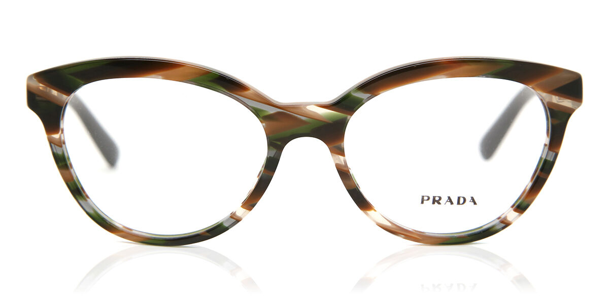 Image of Prada PR 11RV TRIANGLE VAO1O1 Óculos de Grau Tortoiseshell Feminino PRT