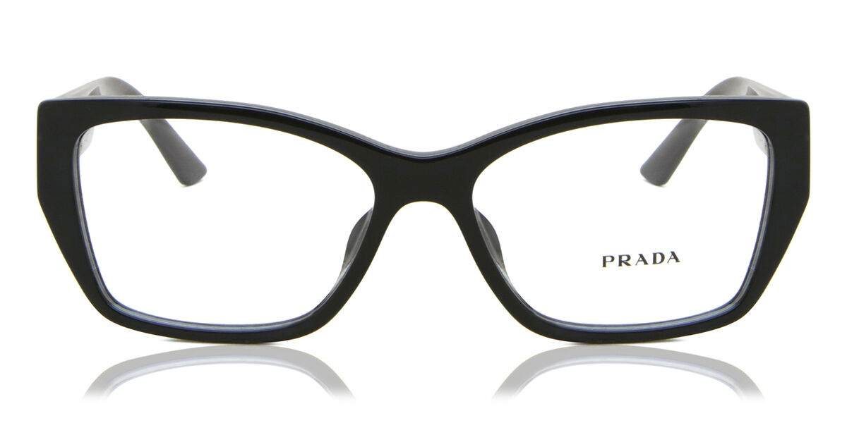 Image of Prada PR 11YVF Asian Fit 1AB1O1 Óculos de Grau Pretos Feminino PRT