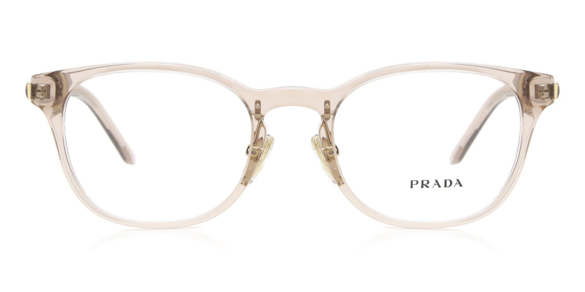 Image of Prada PR 12ZVD Formato Asiático 05N1O1 Óculos de Grau Cor-de-Rosa Feminino BRLPT