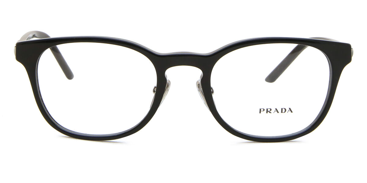 Image of Prada PR 12ZVD Formato Asiático 1AB1O1 Óculos de Grau Pretos Feminino BRLPT
