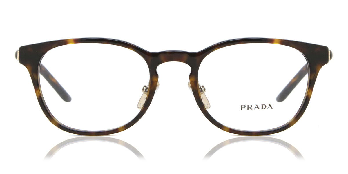 Image of Prada PR 12ZVD Formato Asiático 2AU1O1 Óculos de Grau Tortoiseshell Feminino BRLPT
