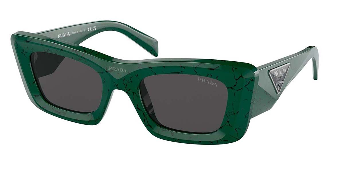 Image of Prada PR 13ZS 16D5S0 Óculos de Sol Verdes Feminino BRLPT