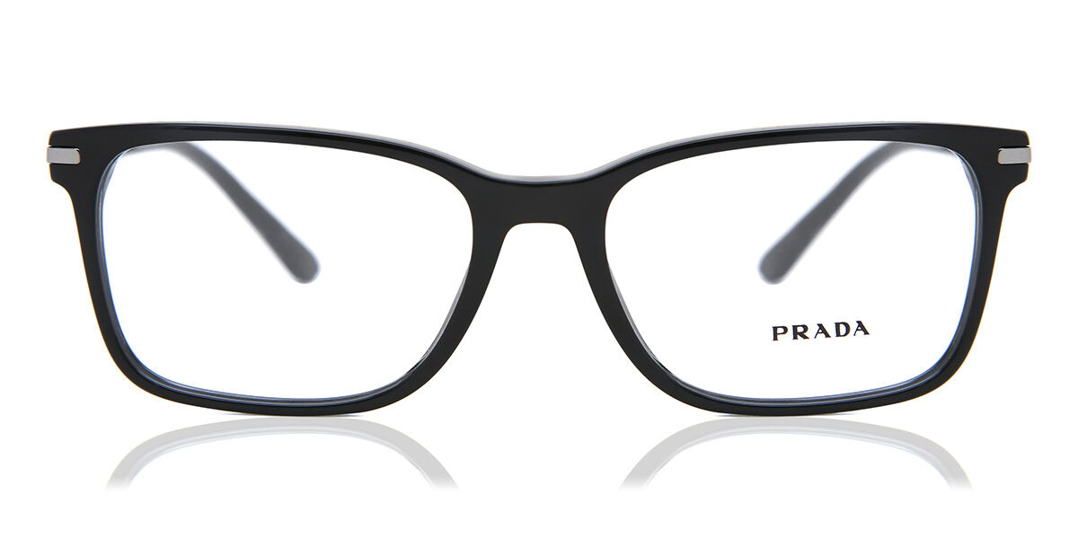 Image of Prada PR 14WV 1AB1O1 Óculos de Grau Pretos Masculino PRT