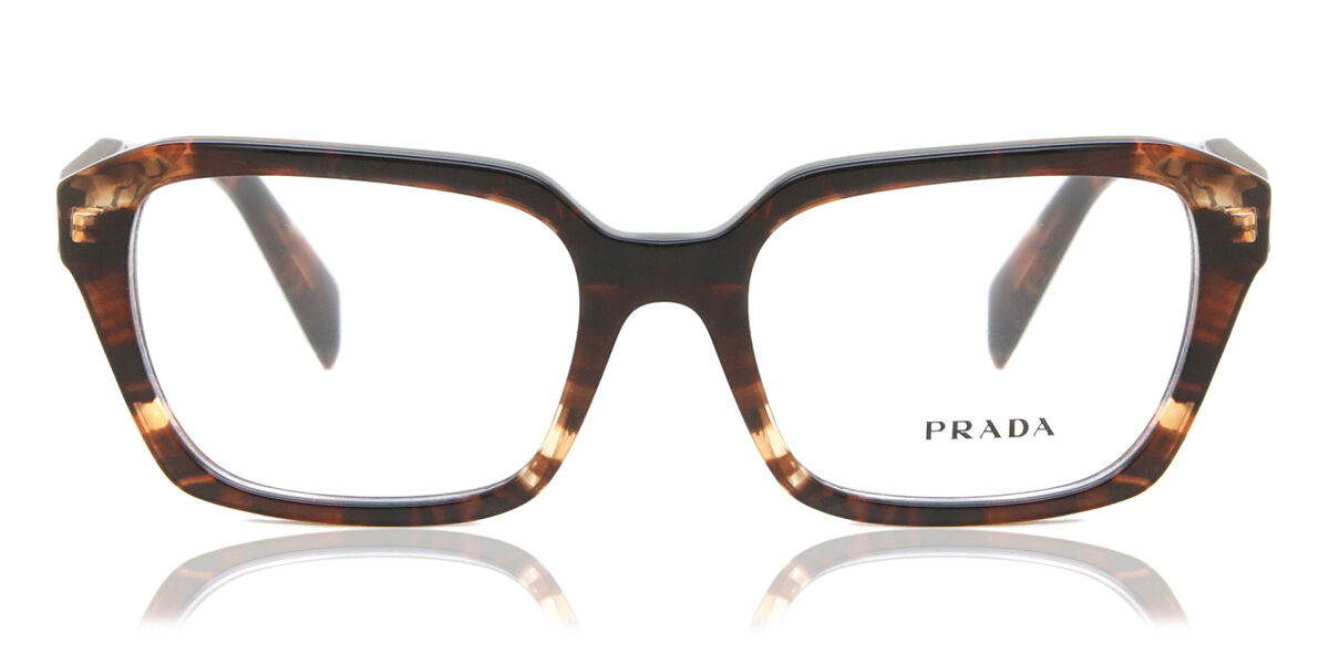 Image of Prada PR 14ZV 07R1O1 Óculos de Grau Tortoiseshell Feminino BRLPT