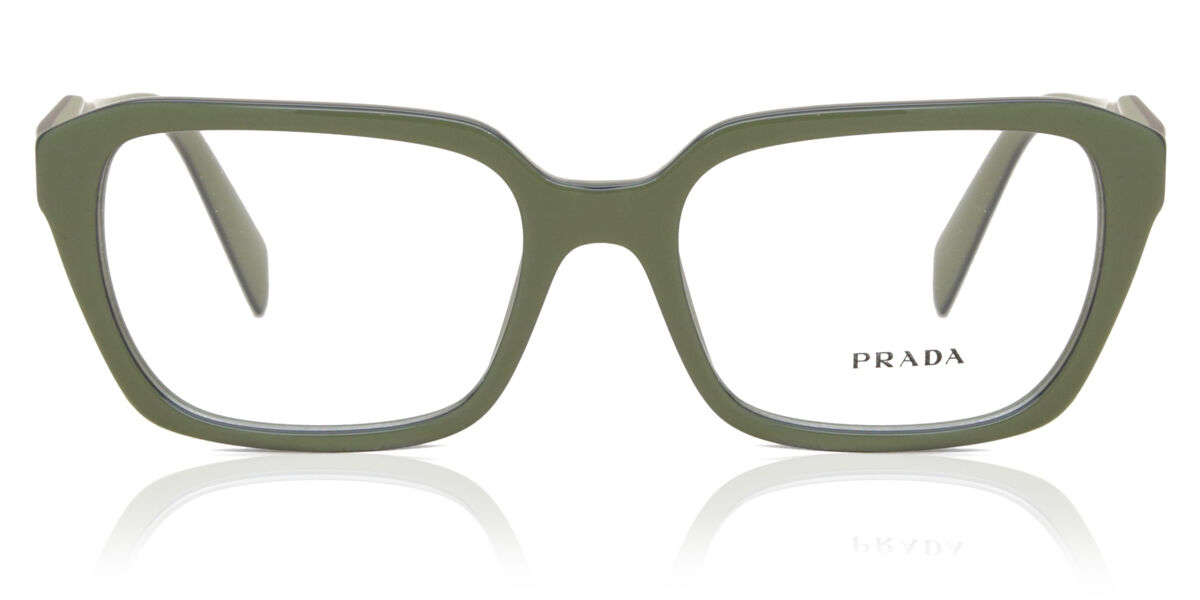 Image of Prada PR 14ZV 13J1O1 54 Zielone Damskie Okulary Korekcyjne PL