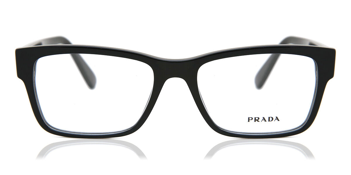 Image of Prada PR 15VV 1AB1O1 Óculos de Grau Pretos Masculino BRLPT
