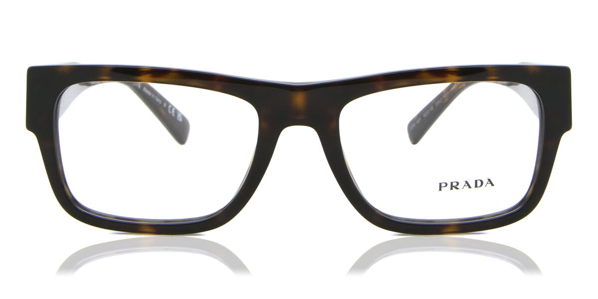 Image of Prada PR 15YV 2AU1O1 Óculos de Grau Tortoiseshell Masculino BRLPT