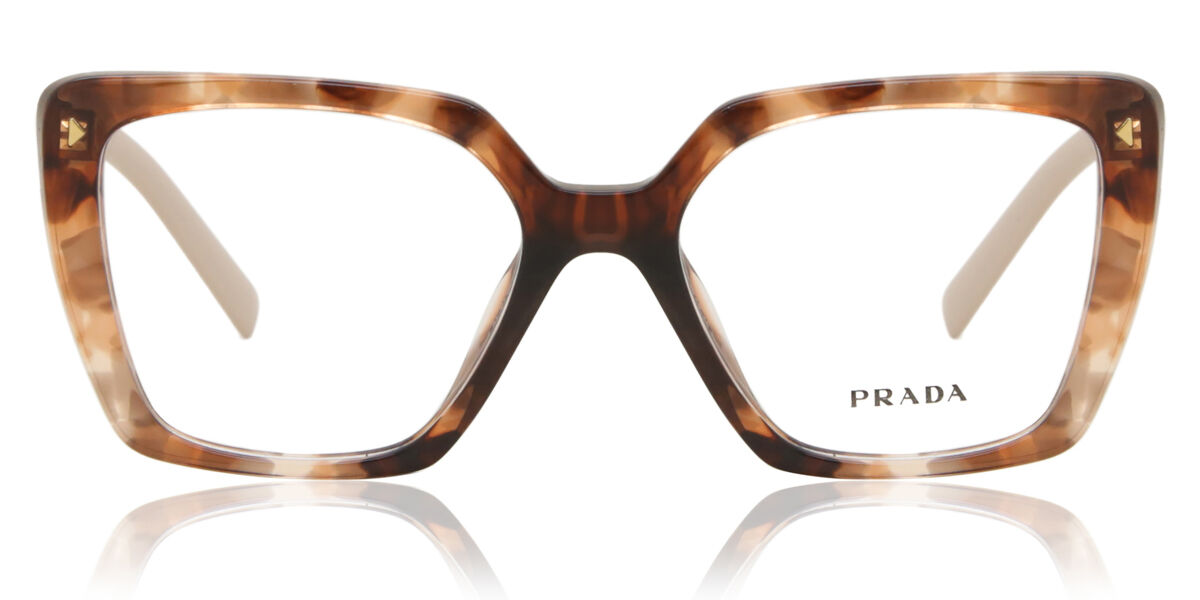 Image of Prada PR 16ZV 07R1O1 Óculos de Grau Tortoiseshell Feminino BRLPT