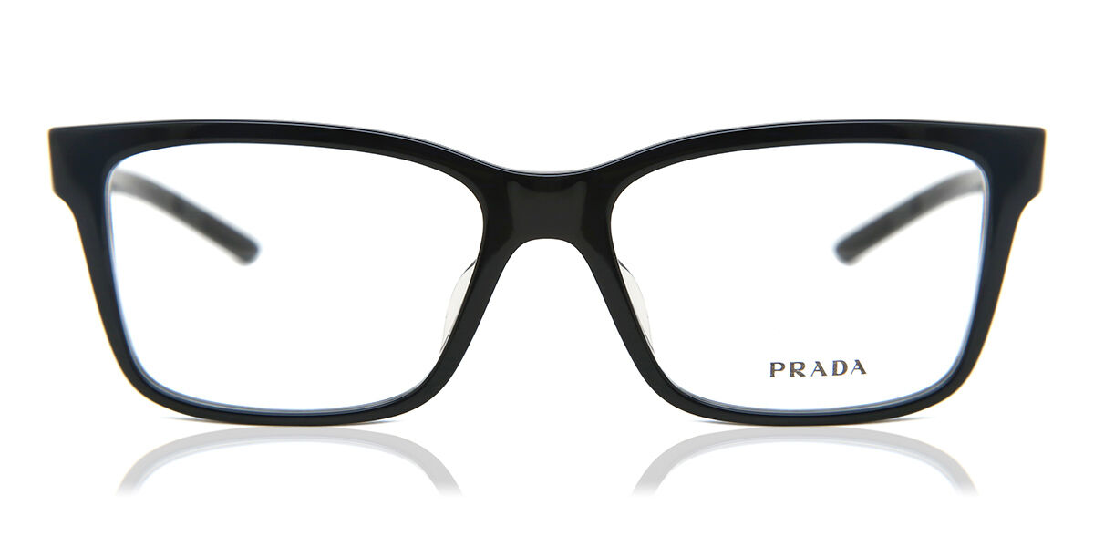 Image of Prada PR 17VVF Asian Fit 1AB1O1 54 Svarta Glasögon (Endast Båge) Kvinna SEK