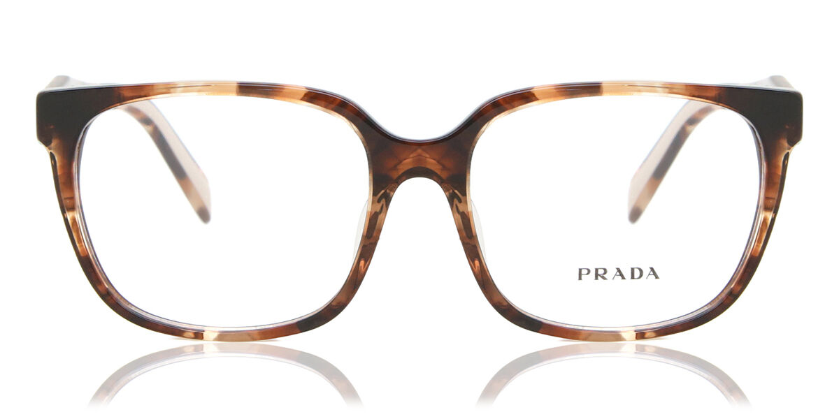 Image of Prada PR 17ZVF Asian Fit 07R1O1 Óculos de Grau Tortoiseshell Feminino PRT
