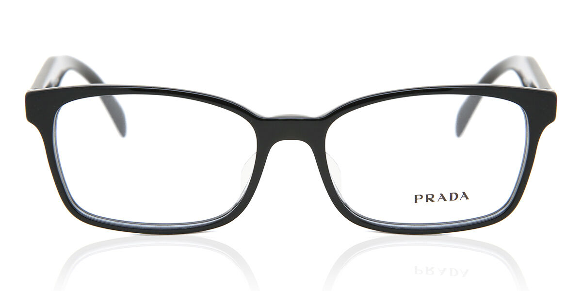 Image of Prada PR 18TVF Formato Asiático 1AB1O1 Óculos de Grau Pretos Feminino BRLPT