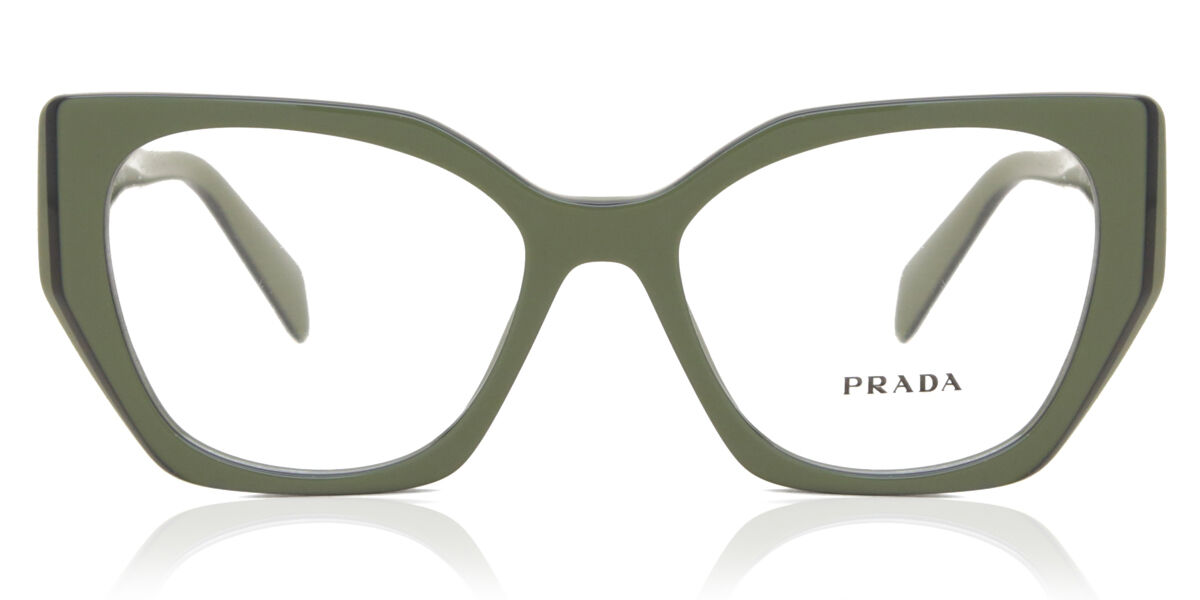 Image of Prada PR 18WV 13J1O1 54 Zielone Damskie Okulary Korekcyjne PL