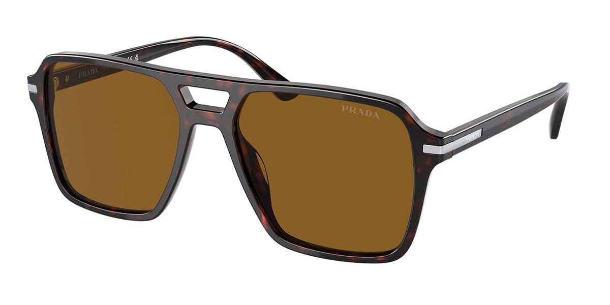 Image of Prada PR 20YS 16N0B0 55 Lunettes De Soleil Homme Tortoiseshell FR