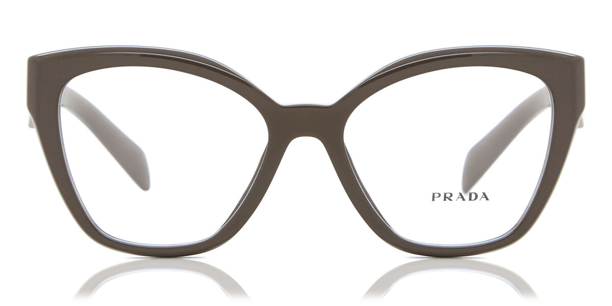 Image of Prada PR 20ZV 15L1O1 Óculos de Grau Marrons Feminino BRLPT