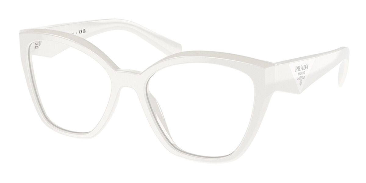 Image of Prada PR 20ZVF Asian Fit 17K1O1 Óculos de Grau Brancos Feminino PRT