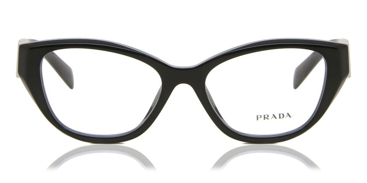 Image of Prada PR 21ZV 16K1O1 Óculos de Grau Pretos Feminino BRLPT