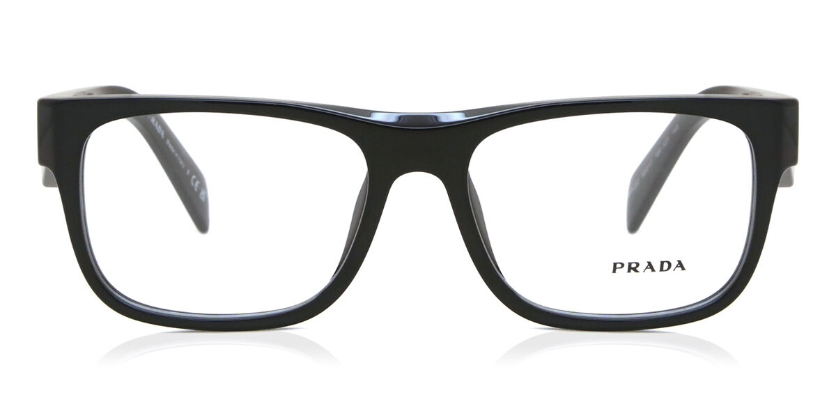 Image of Prada PR 22ZV 16K1O1 Óculos de Grau Pretos Masculino BRLPT