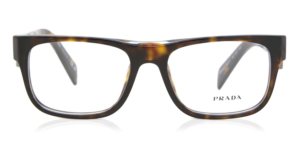 Image of Prada PR 22ZV 19J1O1 Óculos de Grau Tortoiseshell Masculino BRLPT