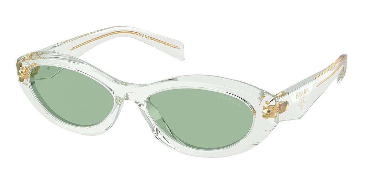 Image of Prada PR 26ZS 14R20E Óculos de Sol Verdes Feminino BRLPT