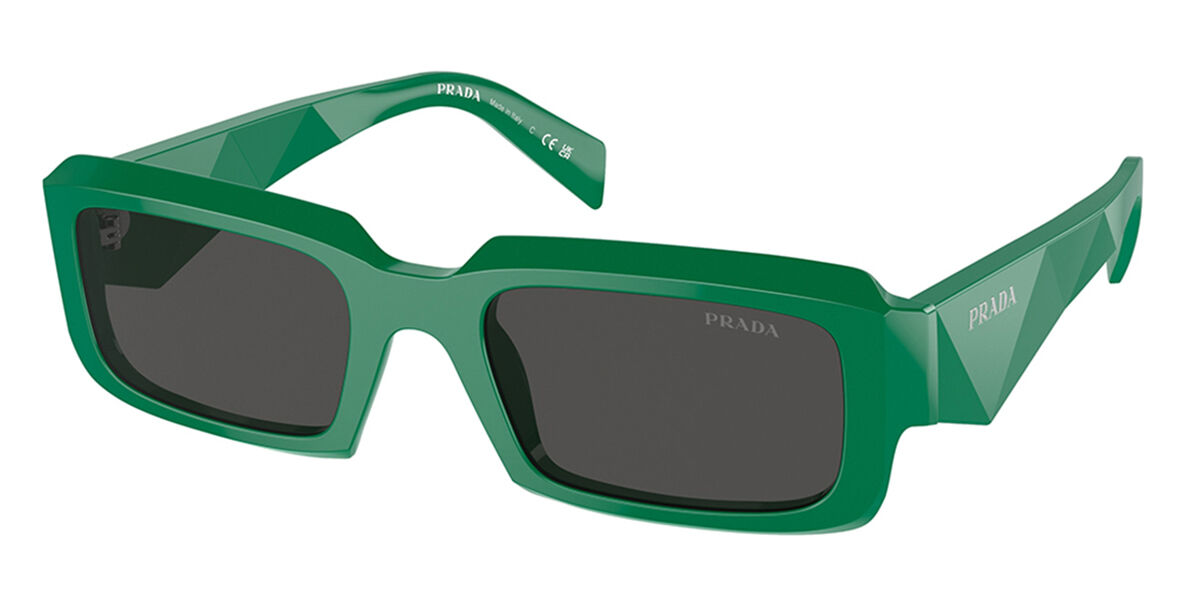 Image of Prada PR 27ZSF Asian Fit 11L08Z Óculos de Sol Verdes Masculino PRT