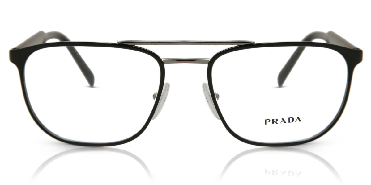 Image of Prada PR 54XV YDC1O1 Óculos de Grau Pretos Masculino BRLPT