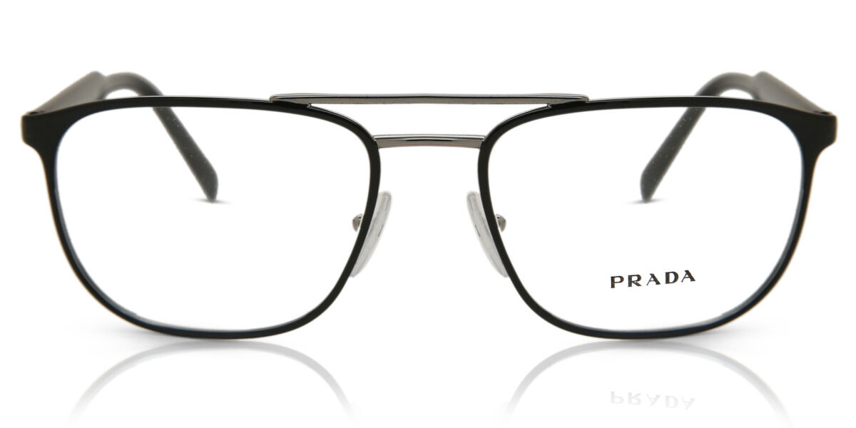 Image of Prada PR 54XV YDC1O1 Óculos de Grau Pretos Masculino PRT