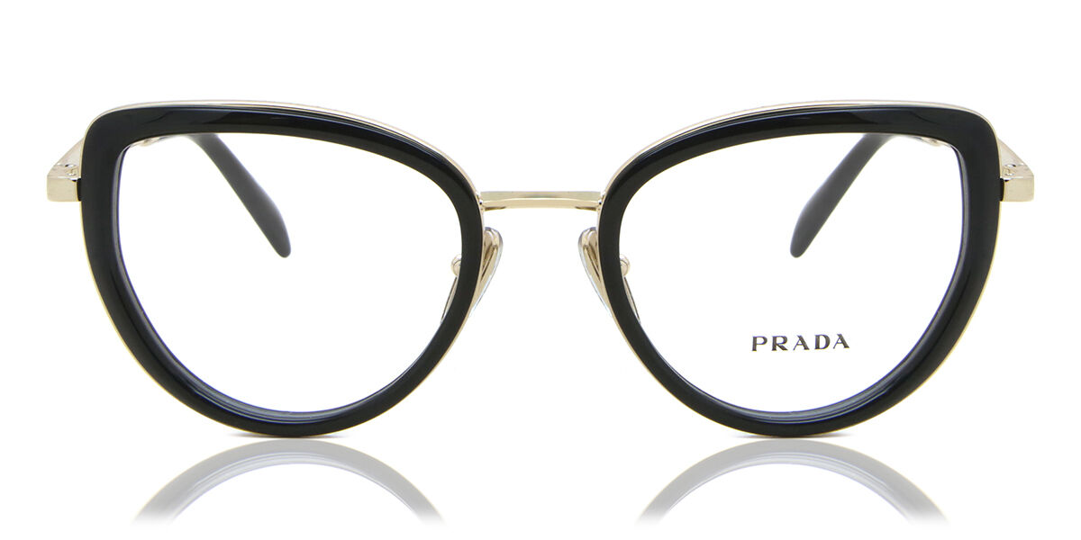 Image of Prada PR 54ZV 1AB1O1 Óculos de Grau Dourados Feminino BRLPT