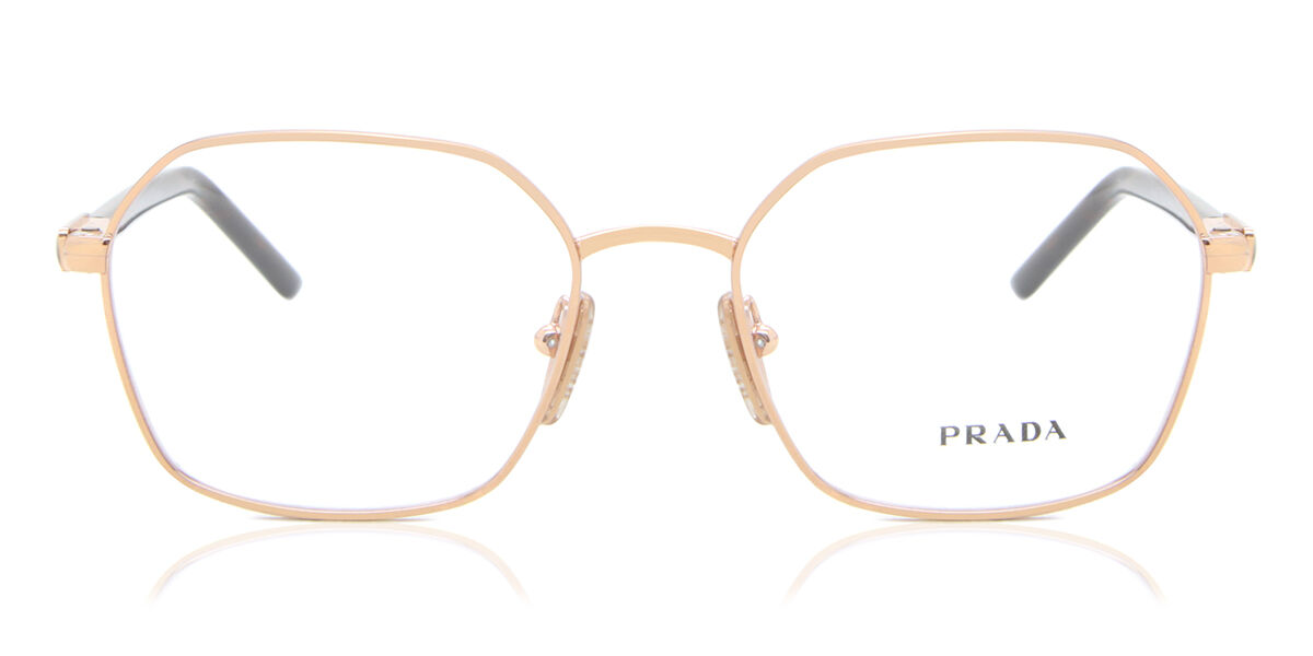 Image of Prada PR 55YV SVF1O1 Óculos de Grau Rose-Dourados Feminino PRT