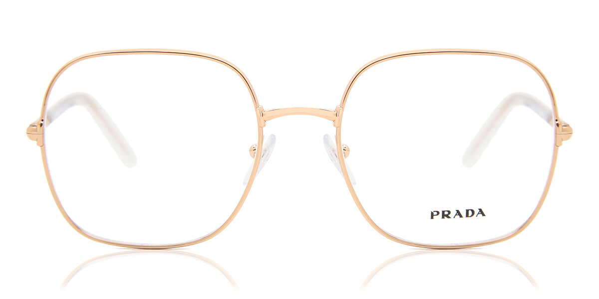 Image of Prada PR 56WV SVF1O1 Óculos de Grau Rose-Dourados Feminino PRT