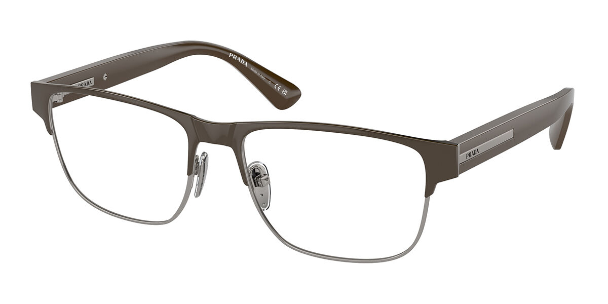 Image of Prada PR 57ZV 17J1O1 Gafas Recetadas para Hombre Marrones ESP