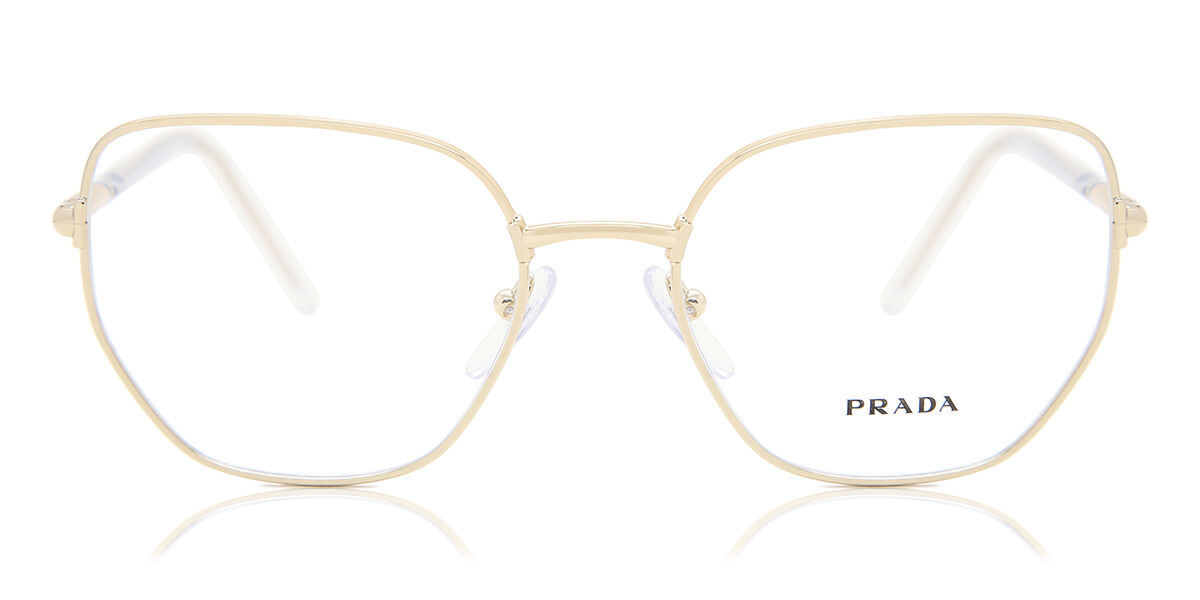 Image of Prada PR 60WV ZVN1O1 Óculos de Grau Dourados Feminino BRLPT