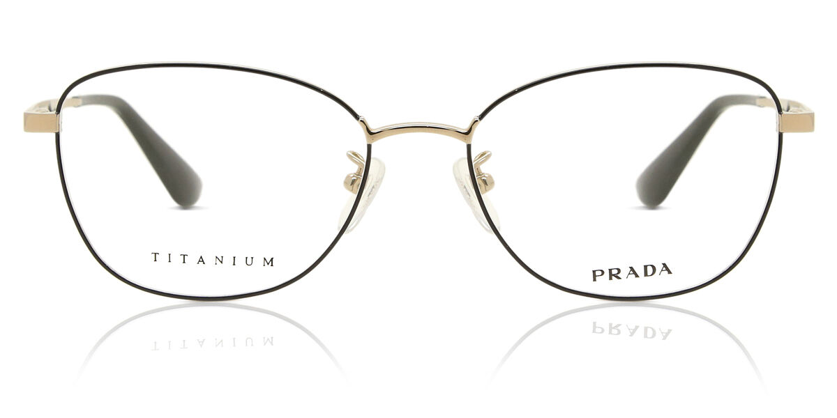 Image of Prada PR 64XVD Asian Fit AAV1O1 Óculos de Grau Pretos Feminino PRT