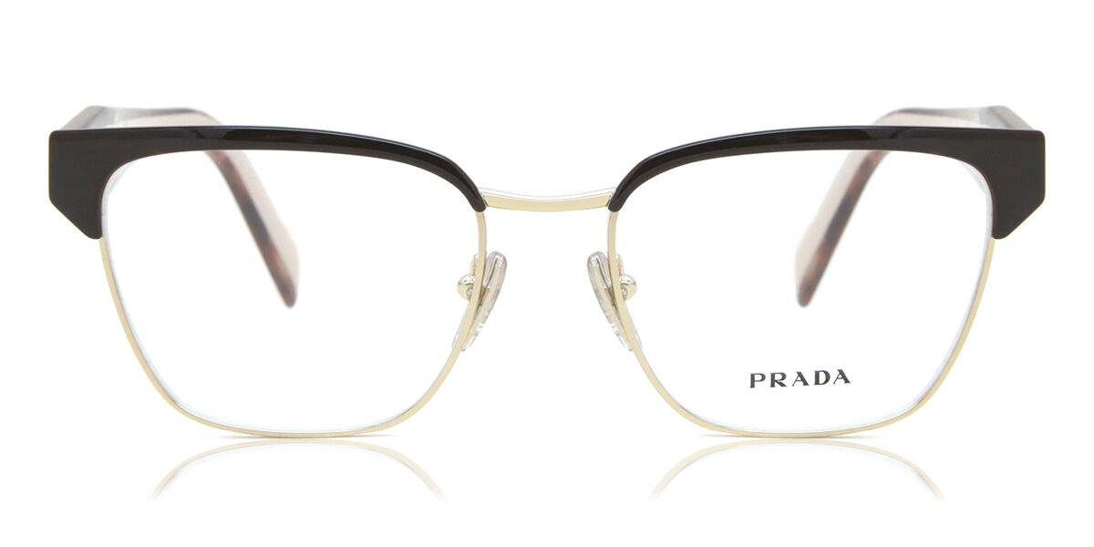 Image of Prada PR 65YV KOF1O1 Óculos de Grau Marrons Feminino BRLPT