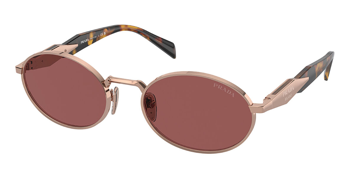 Image of Prada PR 65ZS SVF08S Óculos de Sol Rose-Dourados Feminino BRLPT