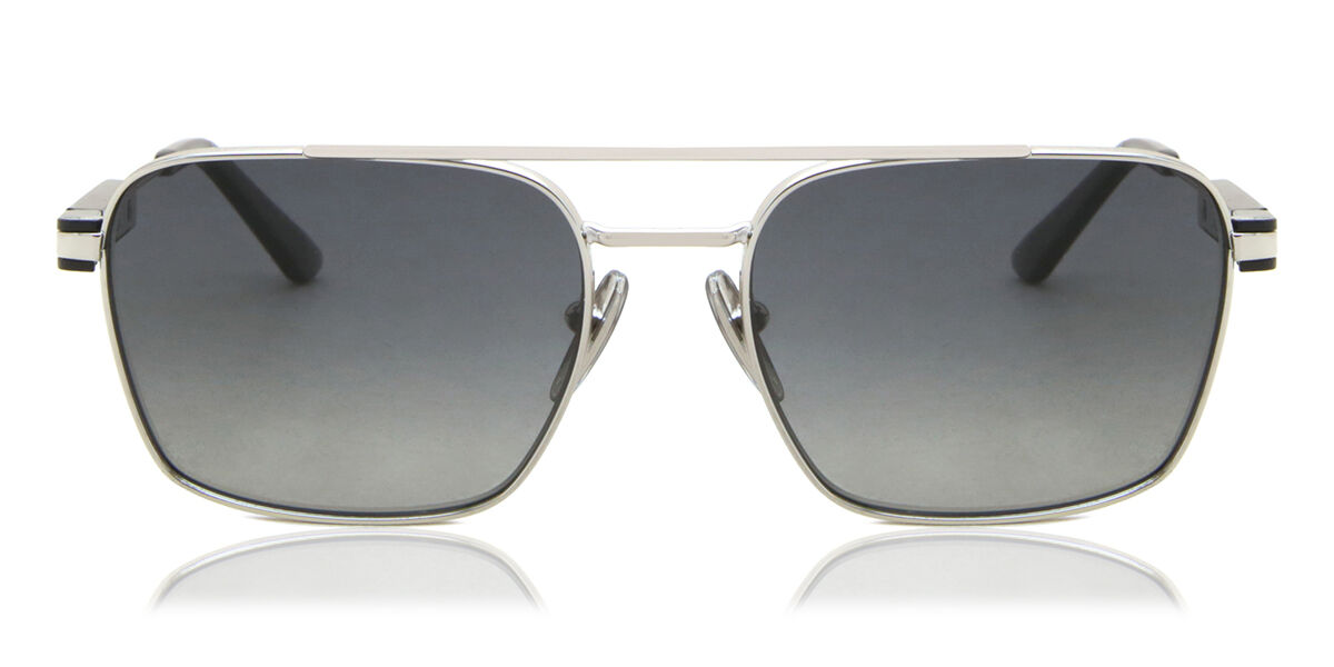 Image of Prada PR 67ZS Polarized 1BC5W1 Óculos de Sol Prata Masculino PRT