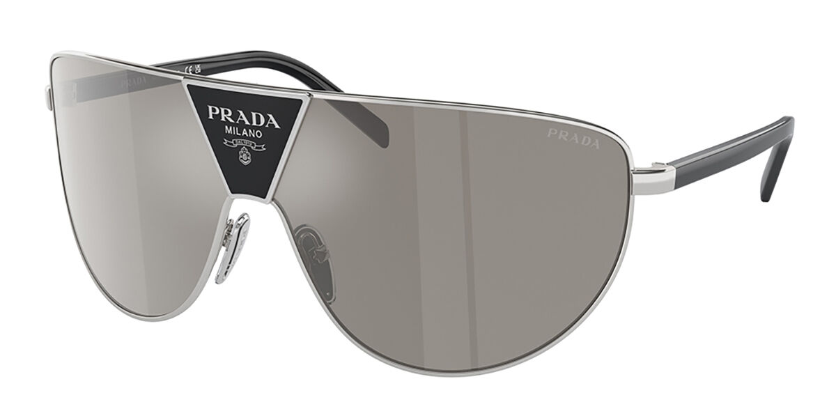 Image of Prada PR 69ZS Asian Fit 1BC2B0 Óculos de Sol Prata Masculino PRT