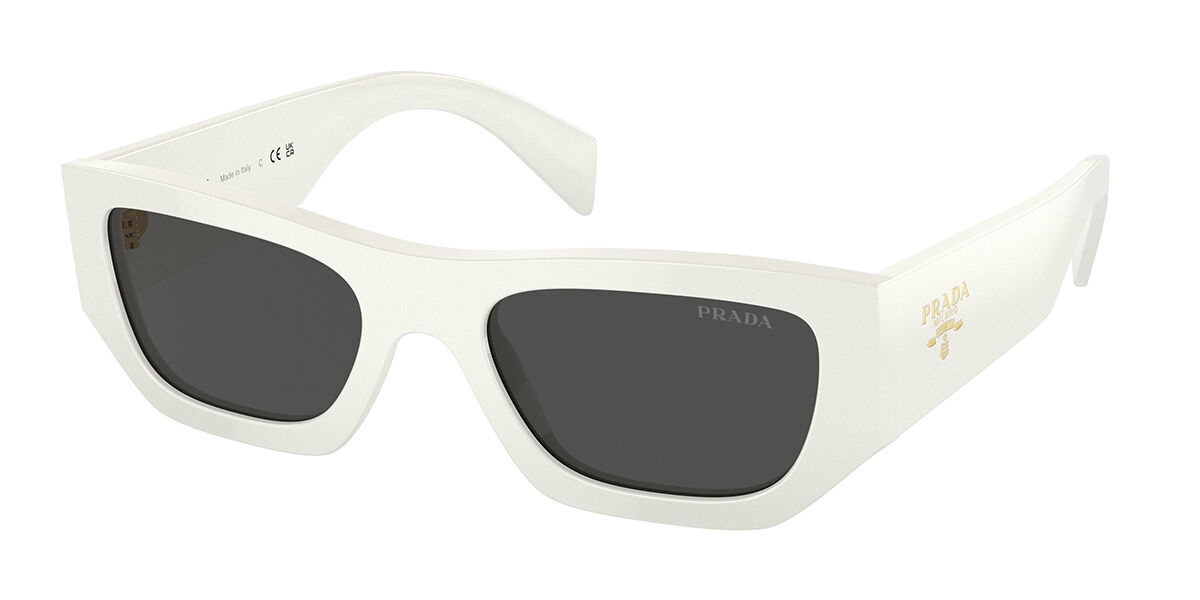 Image of Prada PR A01S 17K08Z Óculos de Sol Brancos Masculino BRLPT