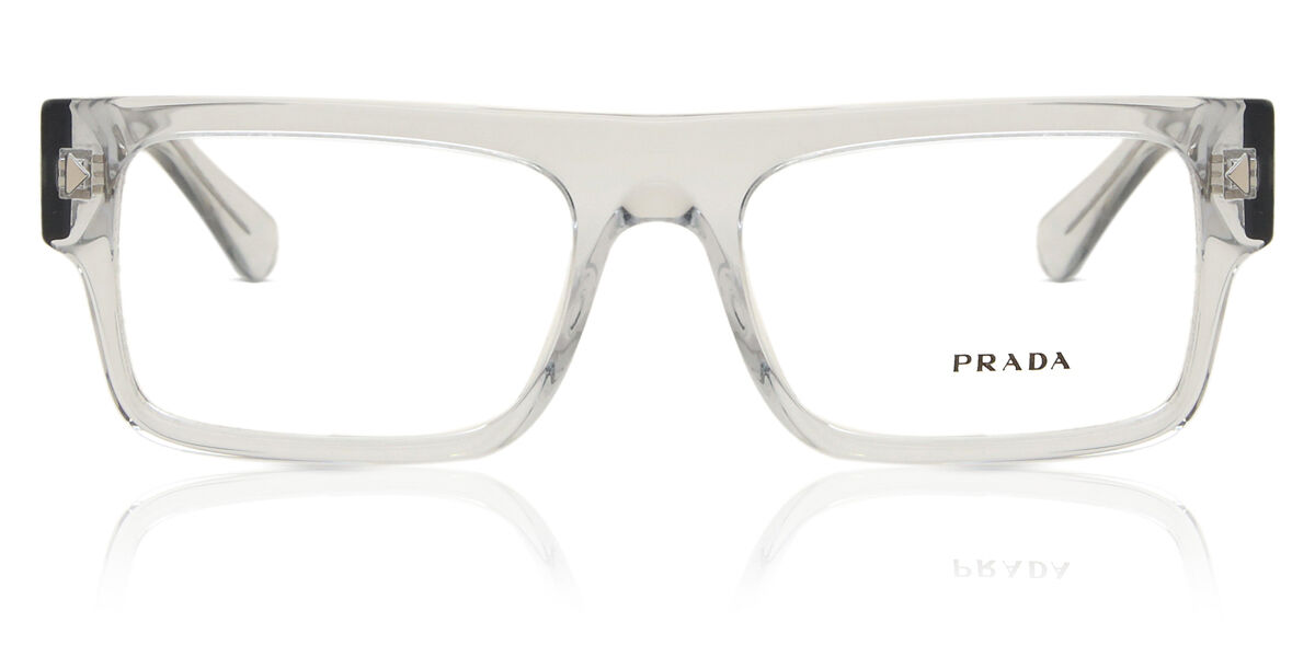 Image of Prada PR A01V 17P1O1 Óculos de Grau Transparentes Masculino PRT