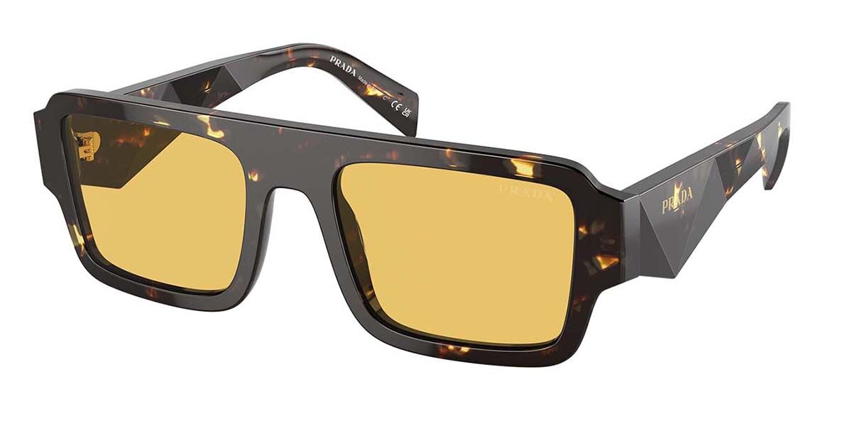 Image of Prada PR A05S 16O10C Óculos de Sol Tortoiseshell Masculino BRLPT