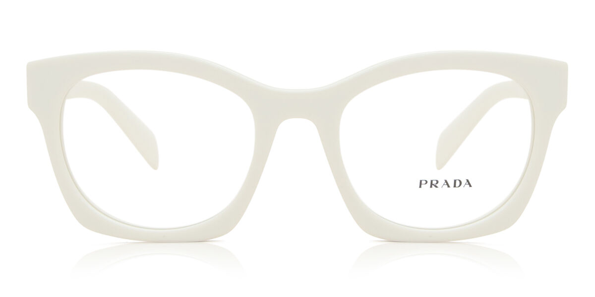 Image of Prada PR A05V 17K1O1 Óculos de Grau Brancos Feminino PRT