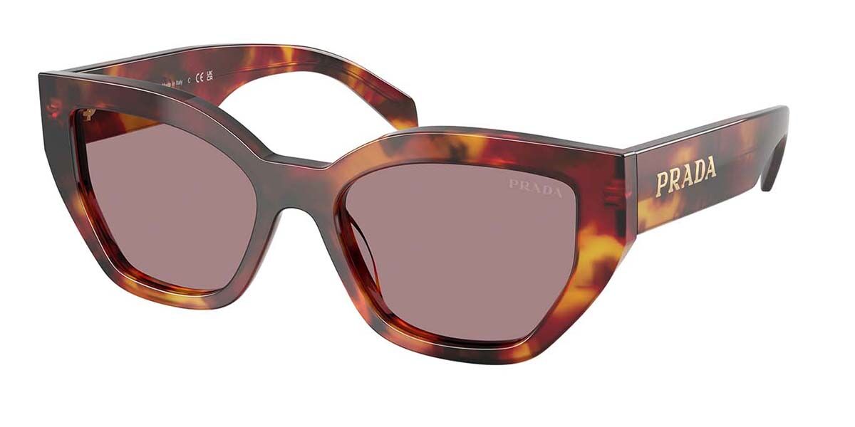 Image of Prada PR A09S 22A20I 53 Lunettes De Soleil Femme Tortoiseshell FR