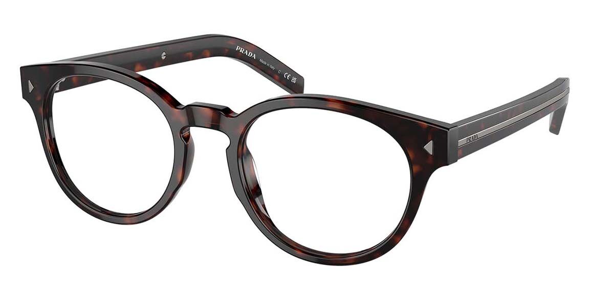 Image of Prada PR A14V 17N1O1 Óculos de Grau Tortoiseshell Masculino PRT