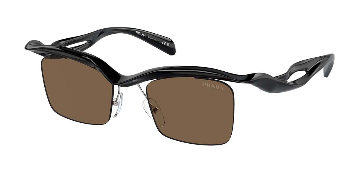 Image of Prada PR A15S 1AB8C1 Óculos de Sol Pretos Masculino BRLPT