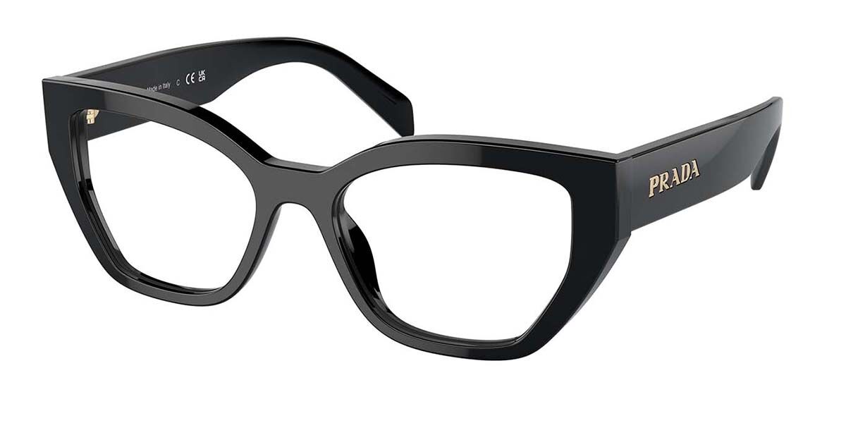 Image of Prada PR A16V 16K1O1 51 Czarne Damskie Okulary Korekcyjne PL