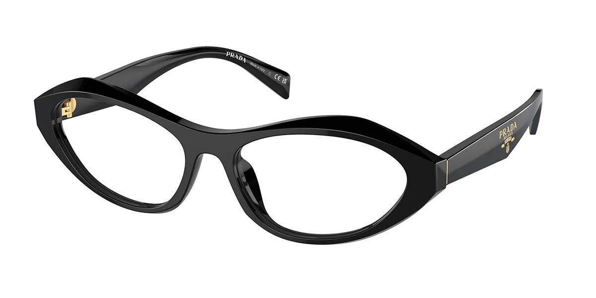 Image of Prada PR A21V 16K1O1 53 Czarne Damskie Okulary Korekcyjne PL